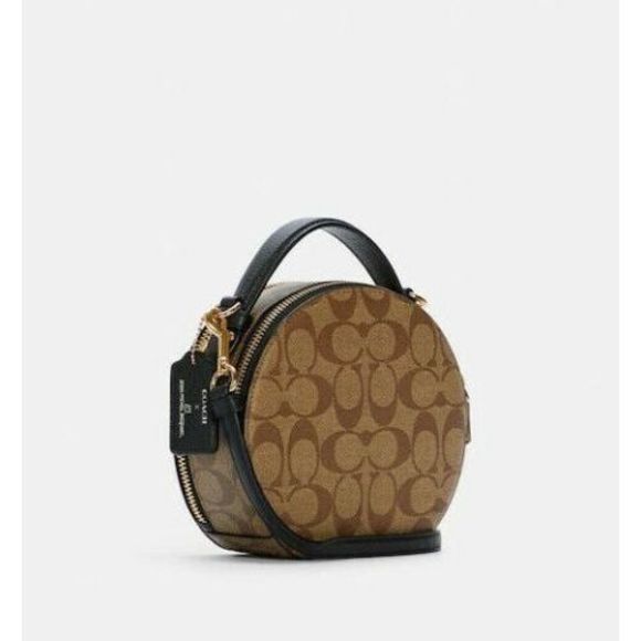 Coach Jean Michel Basquiat Signature Canteen Canvas Handbag Bag Brown Purse NEW - Picture 3 of 8